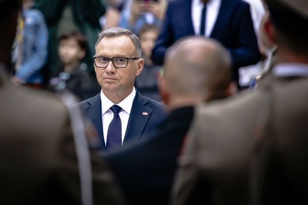 Andrzej Duda w trakcie obchodów rocznicy wybuchu Powstania Warszawskiego