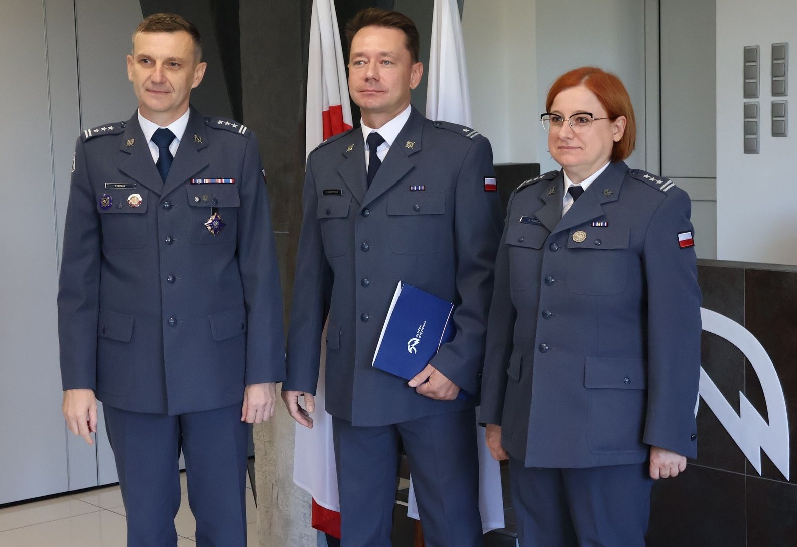 Płk Anna Ausz, odwołana dyrektorka AŚ w Lublinie (pierwsza z prawej)