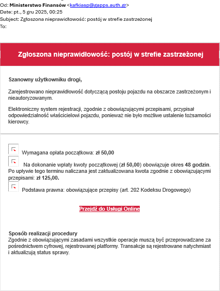 fałszywa wiadomość