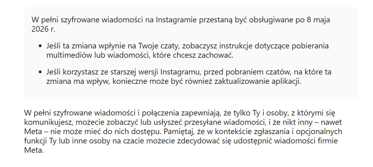 Komunikat Meta
