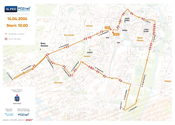 Mapa 16. PKO Poznań Półmaraton