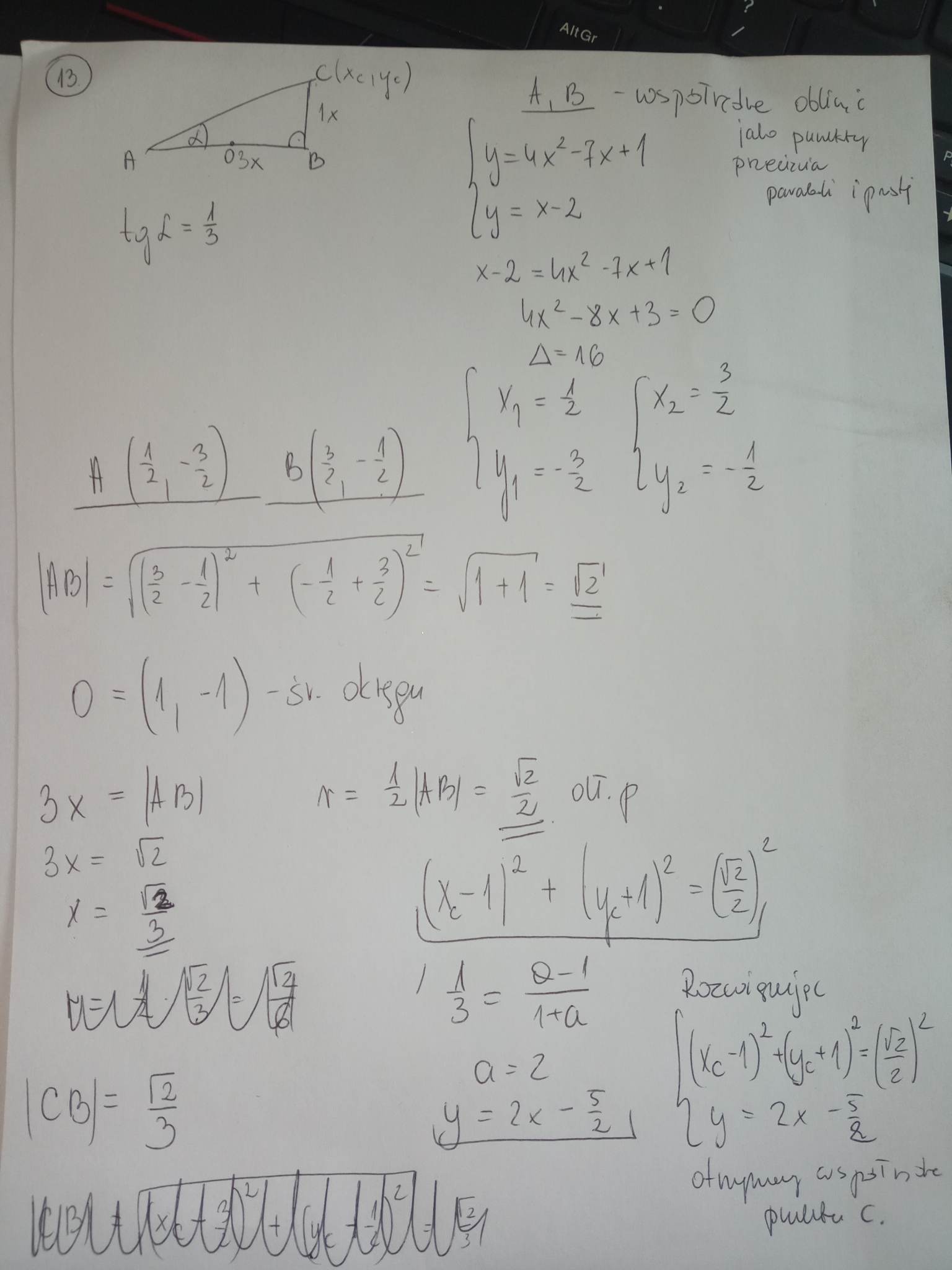 Matura z matematyki - odpowiedzi