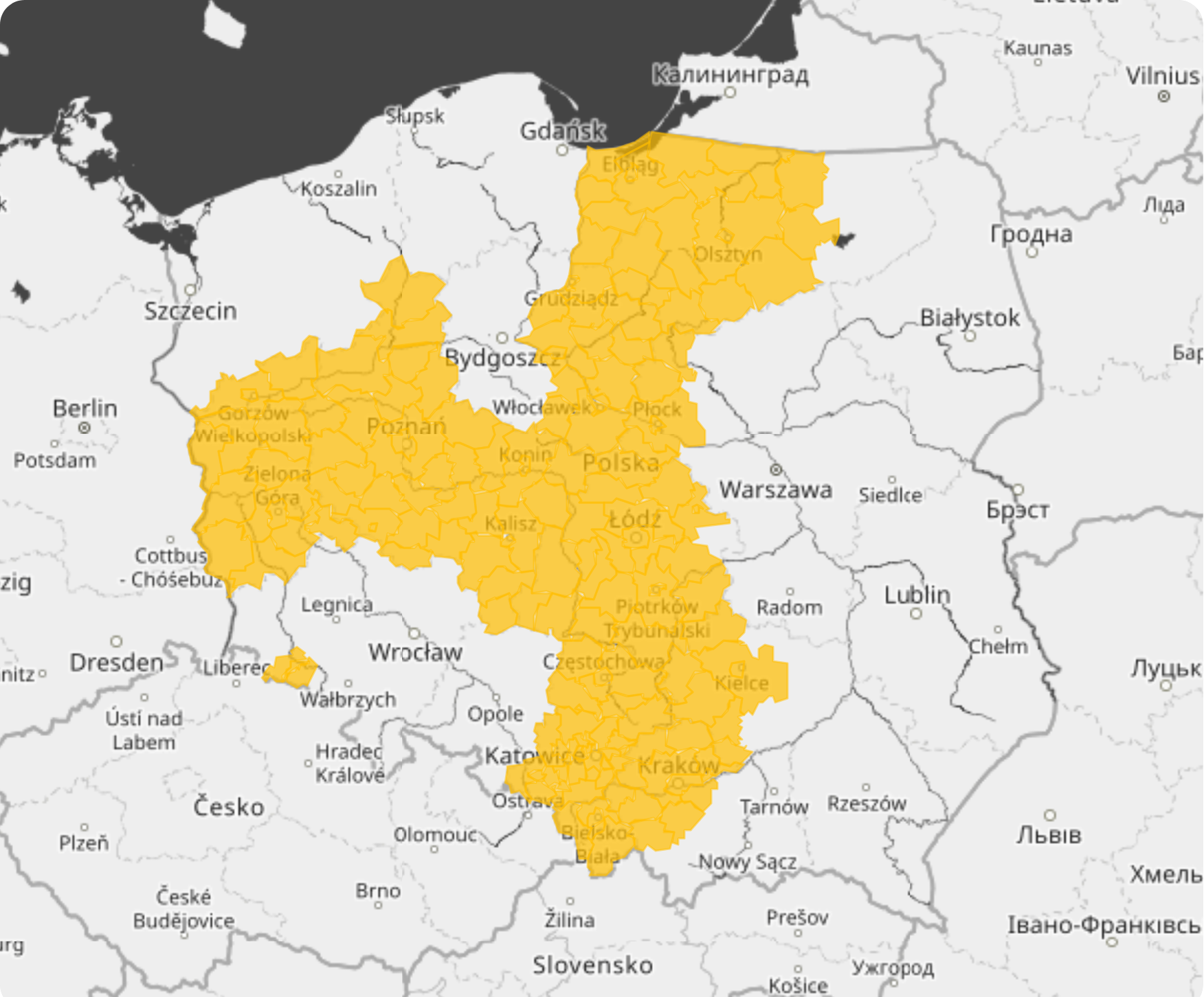 Ostrzeżenia I stopnia IMGW
