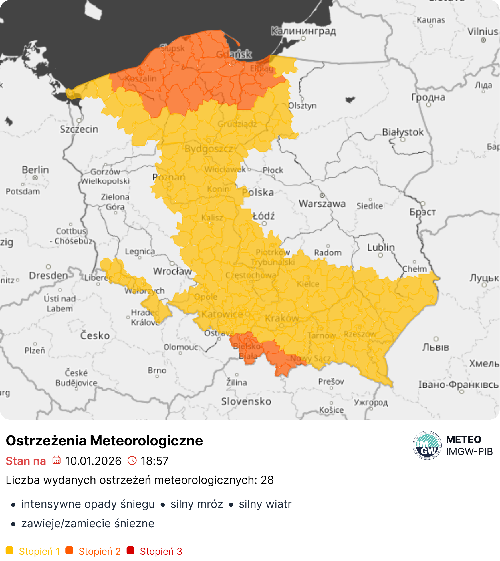 Ostrzeżenia IMGW