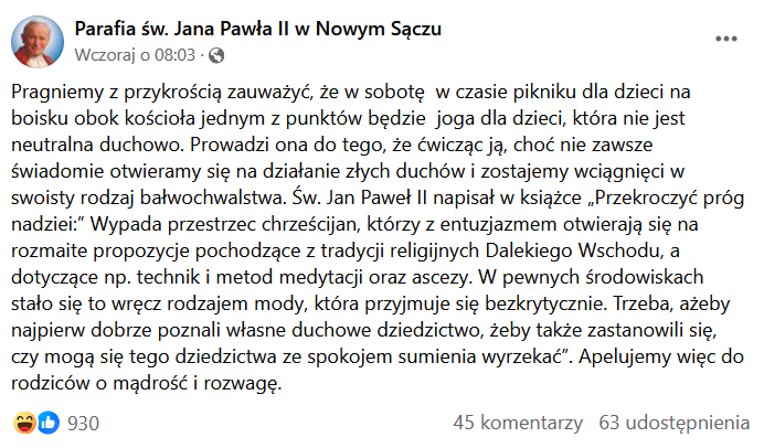 Parafia w Nowym Sączu