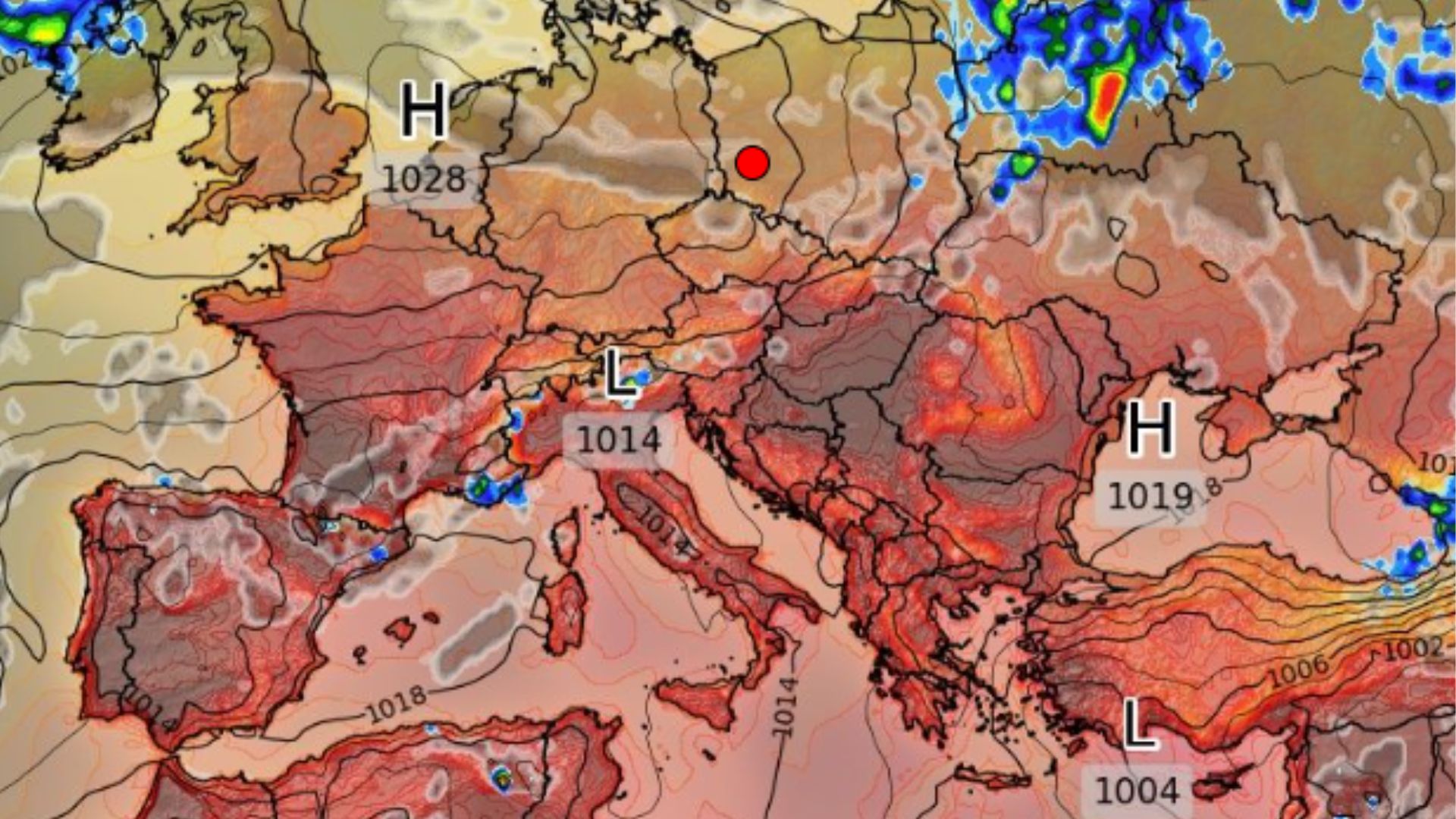 Prognoza pogody w Europie