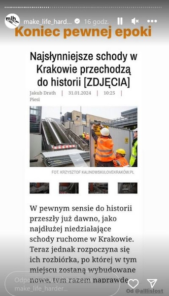 Schody w Krakowie