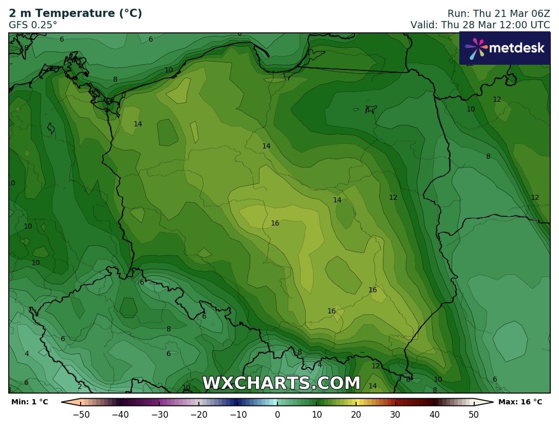 temperatura czwartek
