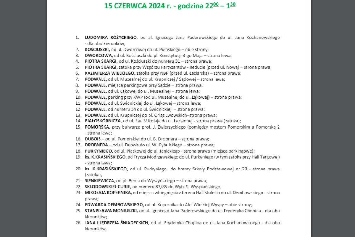 Utrudnienia w związku z Nocnym Półmaratonem we Wrocławiu