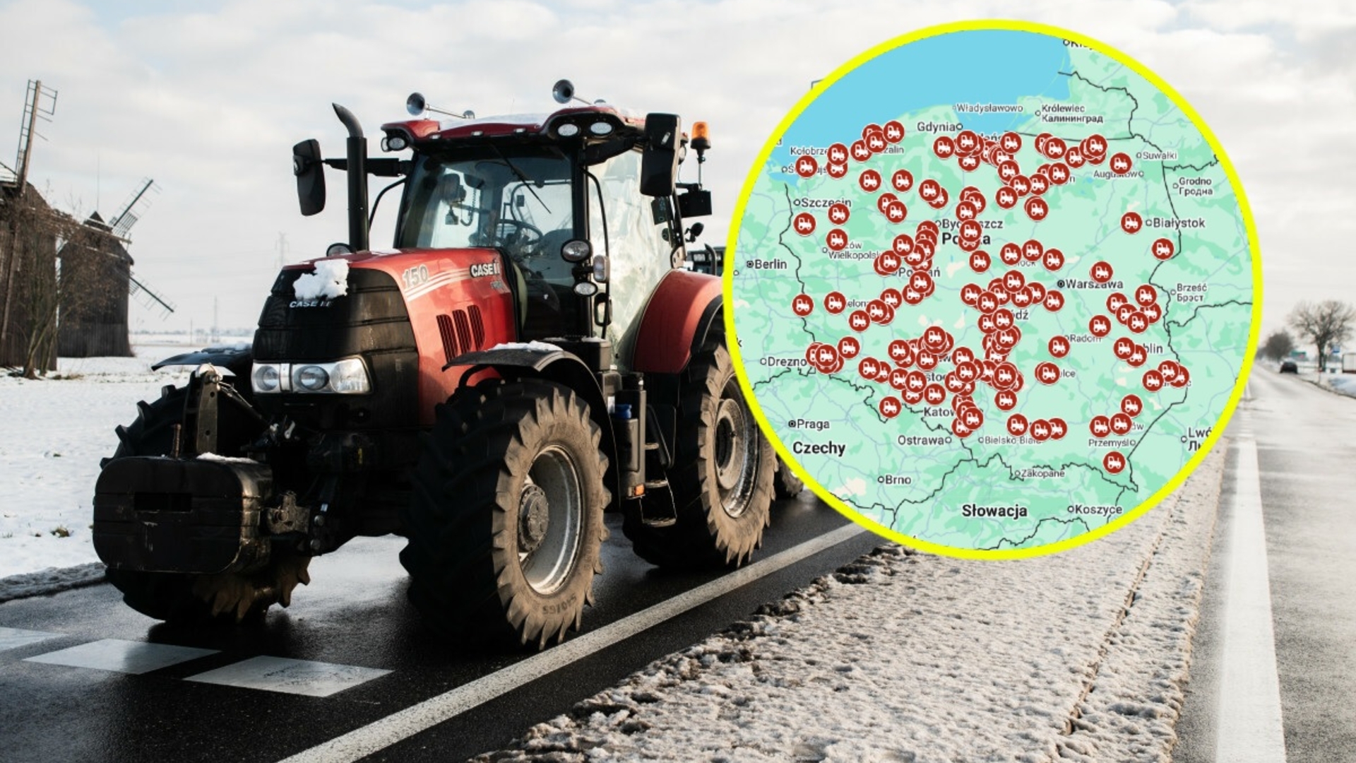 Protest rolników w całej Polsce.