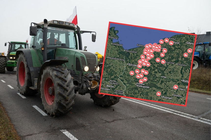 Protest rolników w woj. zachodniopomorskim. Gdzie są utrudnienia? [MAPA ...