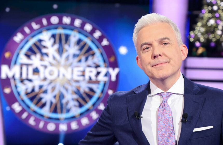 Hubert Urbański, prowadzący teleturniej "Milionerzy"