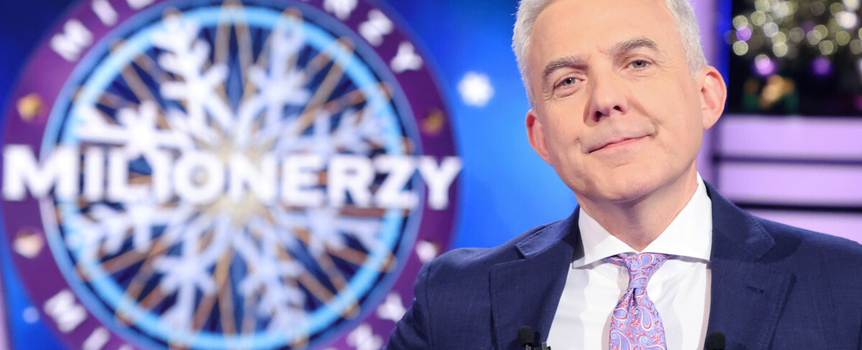 Hubert Urbański, prowadzący teleturniej "Milionerzy"