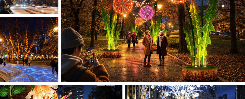Iluminacja świąteczna w Warszawie