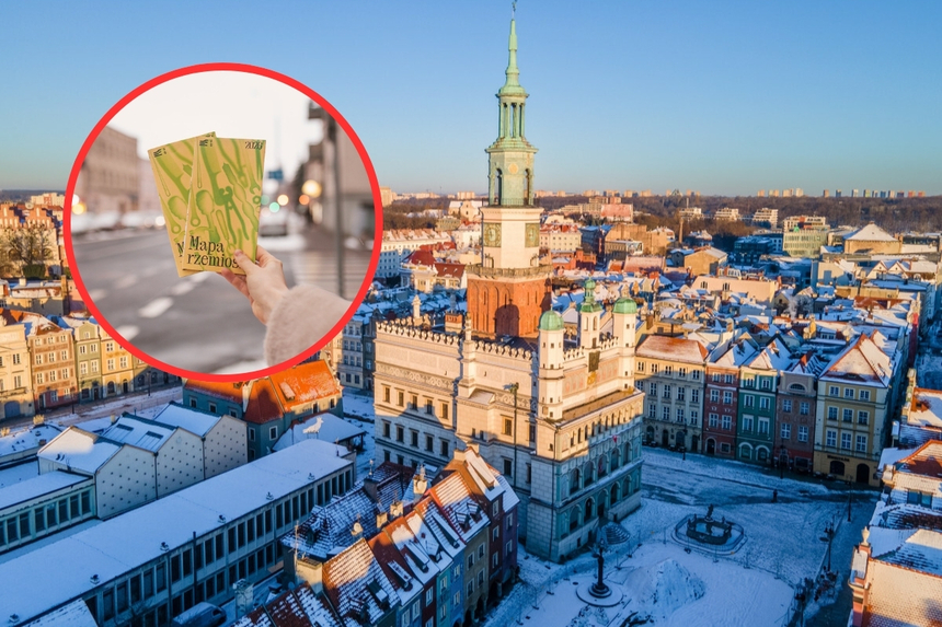 Mapa rzemiosła osiedla Główna w Poznaniu