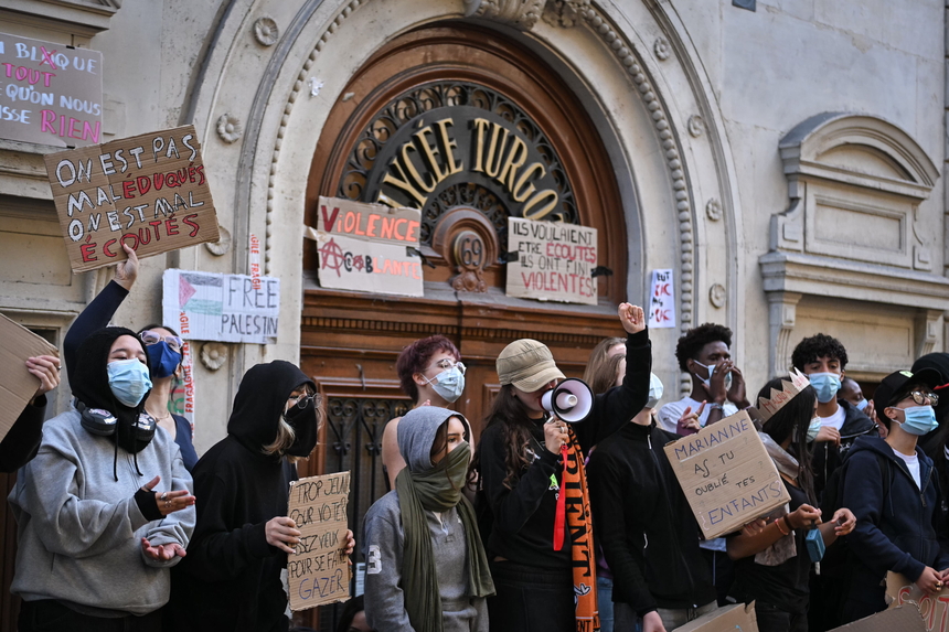 Protesty licealistów we Francji