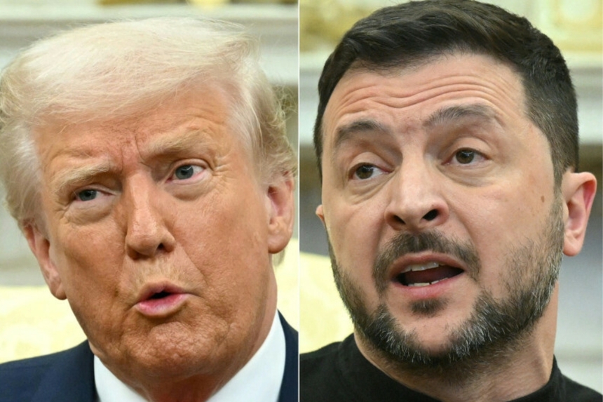 Donald Trump i Wołodymyr Zełenski