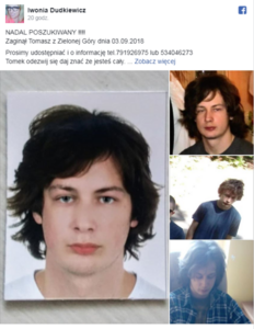 Facebook screen