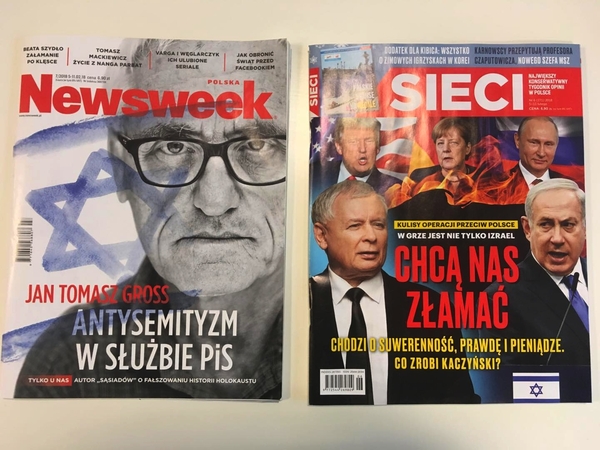 Dwie okładki prasowe - dwie strony medalu