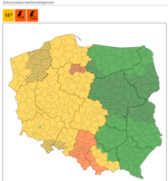 Ostrzeżenia IMGW, 18.07.2018