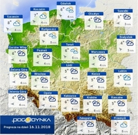 Prognoza pogody IMGW 16.11