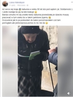 90-latka w Warszawie dorabia rozdając ulotki