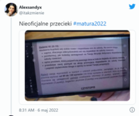 Zdjęcie tematu pracy pisemnej matury z języka angielskiego