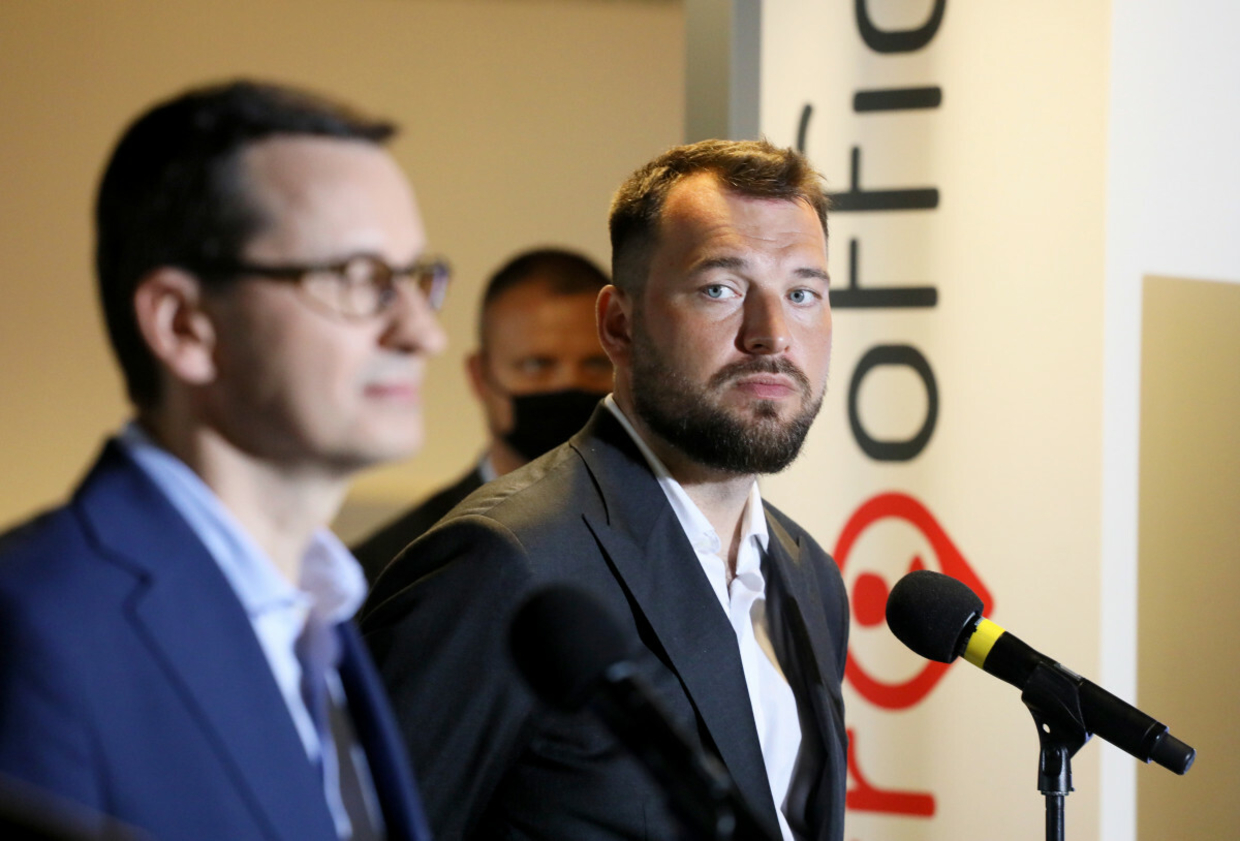 Mateusz Morawiecki i Piotr Arak