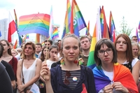 Manifestacja przeciw przemocy w Warszawie