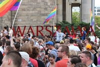 Manifestacja przeciw przemocy w Warszawie