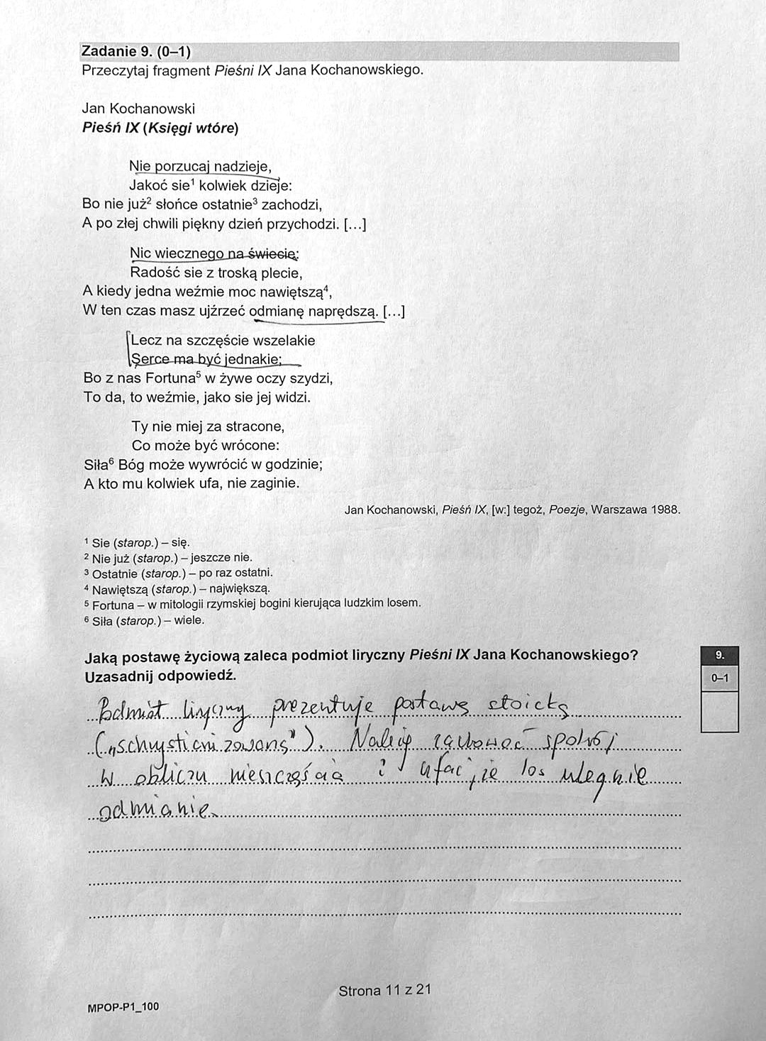 Matura 2023 język polski, odpowiedzi 5