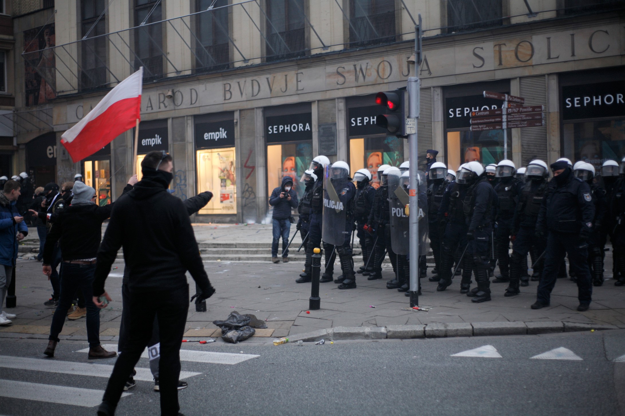 zamieszki podczas Marszu Niepodległości