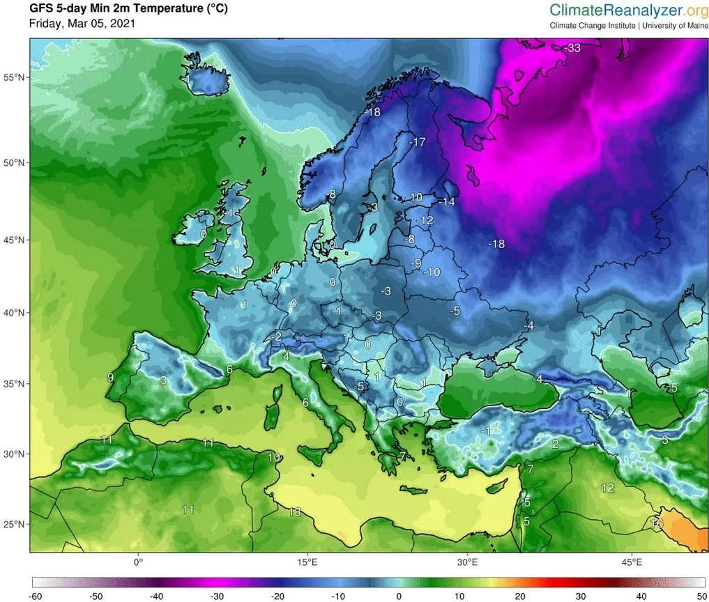 Climate Reanalyzer, Fanipogody.pl