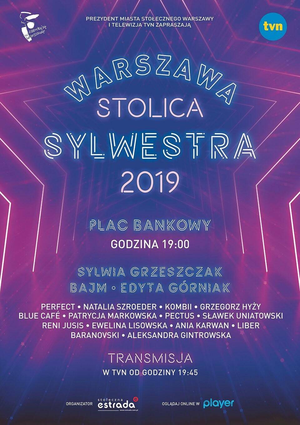Sylwester Warszawa 2019 2020 Kto Wystąpi