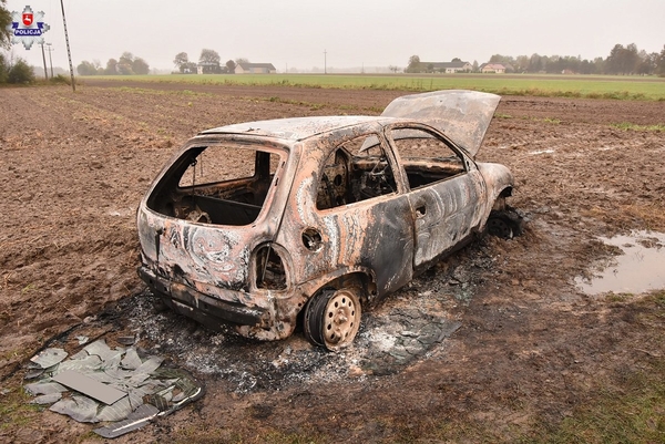 Spłonęło auto