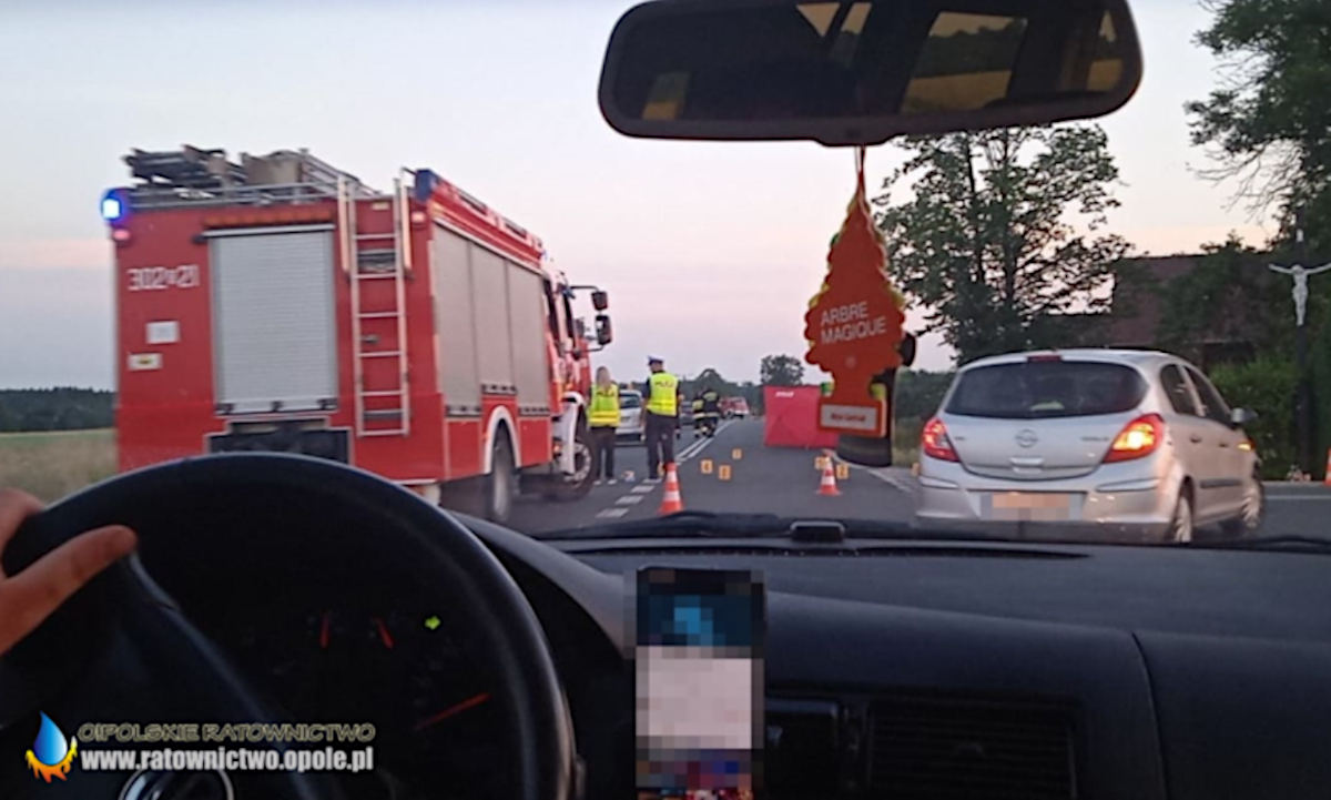 wypadek w Ligocie Prószkowskiej