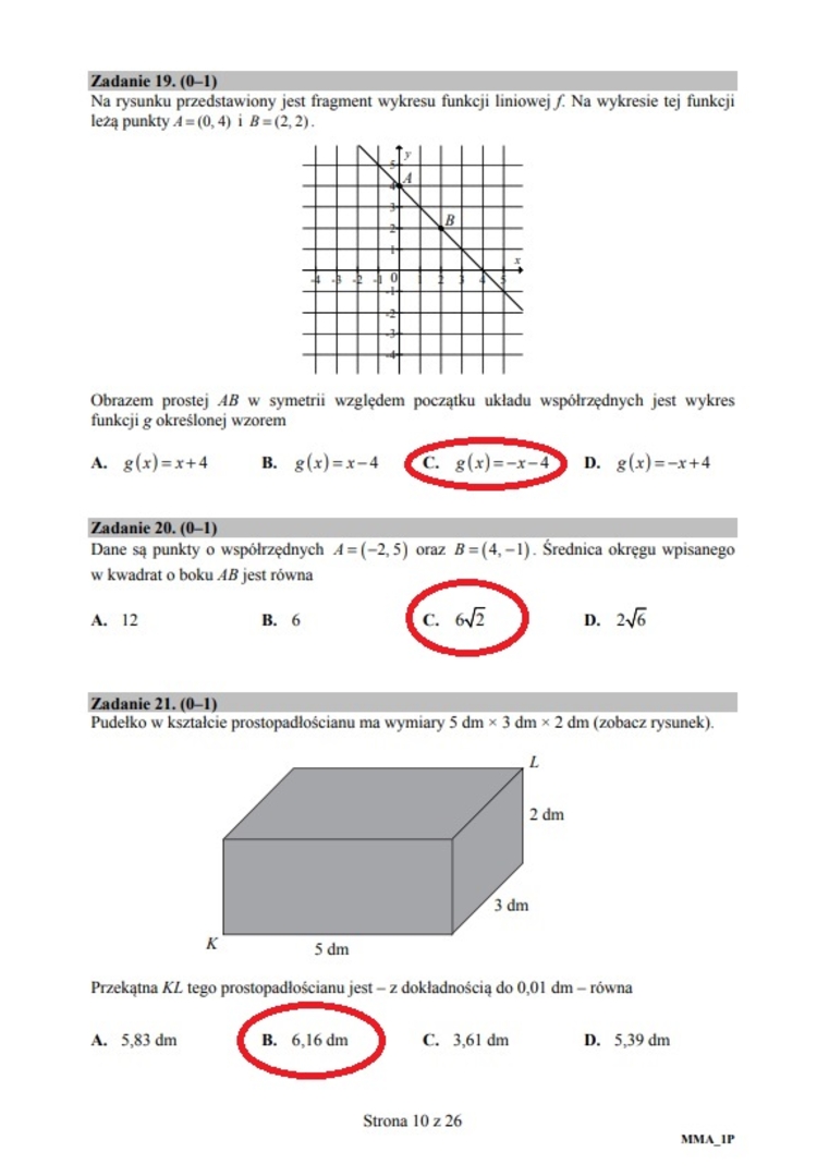 Egzamin maturalny z matematyki - odpowiedzi. NOWA MATURA | Wiadomości