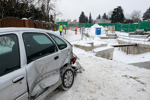 wykop przy budowie metra w Warszawie